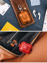 Load image into Gallery viewer, Headphone Case For Airpods Leather Case Luxury Genuine Cover For Apple AirPods 2 Case Air pods Earpods Accessories Earphone Bags