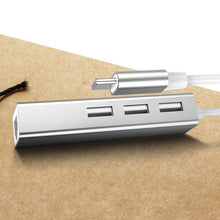 Load image into Gallery viewer, DM USB C to Ethernet  with Type C USB 2.0 HUB 3 Ports RJ45 Network Card Lan Adapter for Macbook USB-C Type