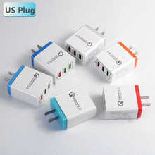 Load image into Gallery viewer, 18 W USB Quick charge 3.0 5V 3A for Iphone 7 8 EU US Plug Mobile Phone Fast charger charging