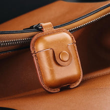 Load image into Gallery viewer, Headphone Case For Airpods Leather Case Luxury Genuine Cover For Apple AirPods 2 Case Air pods Earpods Accessories Earphone Bags