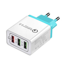 Load image into Gallery viewer, 18 W USB Quick charge 3.0 5V 3A for Iphone 7 8 EU US Plug Mobile Phone Fast charger charging