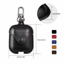 Load image into Gallery viewer, Headphone Case For Airpods Leather Case Luxury Genuine Cover For Apple AirPods 2 Case Air pods Earpods Accessories Earphone Bags