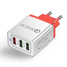 Load image into Gallery viewer, 18 W USB Quick charge 3.0 5V 3A for Iphone 7 8 EU US Plug Mobile Phone Fast charger charging