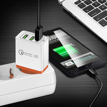 Load image into Gallery viewer, 18 W USB Quick charge 3.0 5V 3A for Iphone 7 8 EU US Plug Mobile Phone Fast charger charging