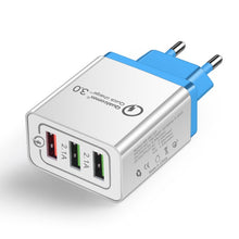 Load image into Gallery viewer, 18 W USB Quick charge 3.0 5V 3A for Iphone 7 8 EU US Plug Mobile Phone Fast charger charging