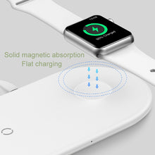 Load image into Gallery viewer, Baseus 2 in 1 Wireless Charger Pad For Apple Watch iPhone X Xs Max XR Desktop Fast Wireless Charging Charger Born for Apple Fans