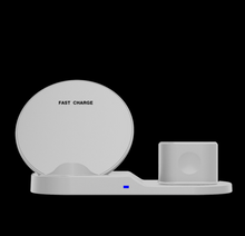 Load image into Gallery viewer, 3 in1 10W Qi Wireless Charger Dock Station Fast Charging for Apple Watch 1 2 3 4 For iPhone XR XS Max For Samsung S9 For AirPods