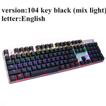Load image into Gallery viewer, Metoo  Edition Mechanical Keyboard 87 keys Blue Switch Gaming Keyboards for Tablet Desktop  Russian sticker