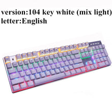 Load image into Gallery viewer, Metoo  Edition Mechanical Keyboard 87 keys Blue Switch Gaming Keyboards for Tablet Desktop  Russian sticker
