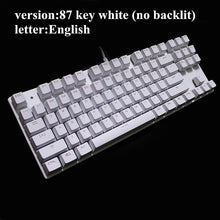Load image into Gallery viewer, Metoo  Edition Mechanical Keyboard 87 keys Blue Switch Gaming Keyboards for Tablet Desktop  Russian sticker