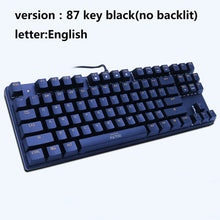 Load image into Gallery viewer, Metoo  Edition Mechanical Keyboard 87 keys Blue Switch Gaming Keyboards for Tablet Desktop  Russian sticker