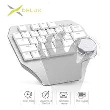 Load image into Gallery viewer, Delux T11 Designer Keyboard with Smart Dial 3 Group Customizable Keys Keypad Compatibility for Wacom Windows Mac Design Software