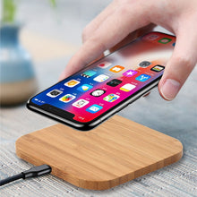 Load image into Gallery viewer, Bamboo 10W Qi Wireless Charger