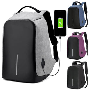 14 Inch with USB Interface Waterproof Nylon Laptop Notebook Backpack Bags Case School Backpack for Men Women Student Travel