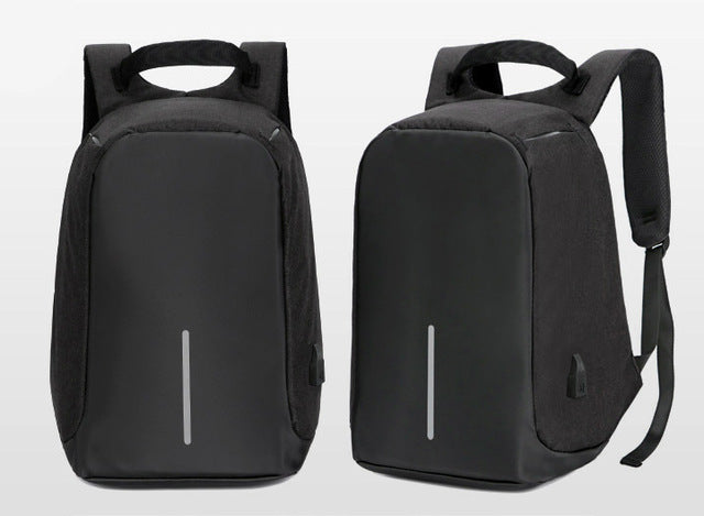 14 Inch with USB Interface Waterproof Nylon Laptop Notebook Backpack Bags Case School Backpack for Men Women Student Travel