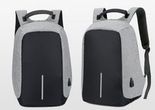 Load image into Gallery viewer, 14 Inch with USB Interface Waterproof Nylon Laptop Notebook Backpack Bags Case School Backpack for Men Women Student Travel