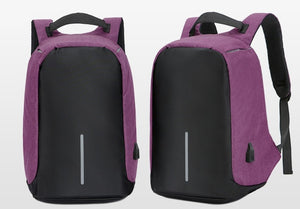 14 Inch with USB Interface Waterproof Nylon Laptop Notebook Backpack Bags Case School Backpack for Men Women Student Travel